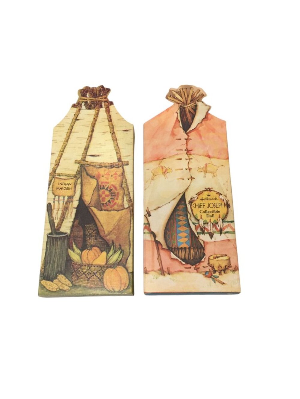 Hallmark Indian Maiden Holiday Doll Chief Joseph Collectible Cloth Dolls